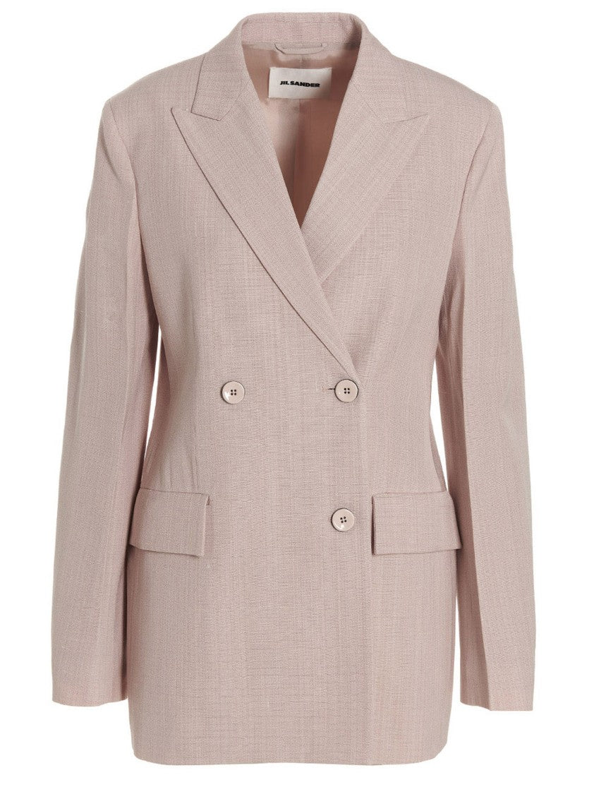 

Двубортный блейзер Jil Sander, розовый