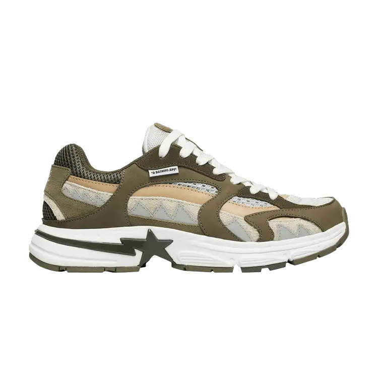 

Кроссовки BAPE Shark Sta #2 M2 Olive Drab, зеленый