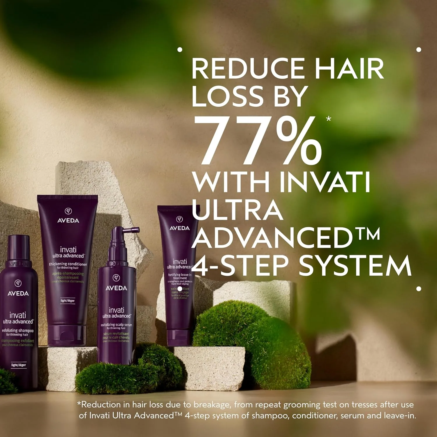 Шампунь Aveda Invati Ultra Advanced Exfoliating Light, шаг 1 из 4, уменьшает выпадение волос на 77%, для тонких и средних редеющих волос, нормальная и жирная кожа головы, 95% натуральных ингредиентов — фото 2