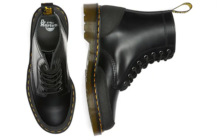 Мужские ботинки Dr. Martens 1460 кожаные комбинированные, черный — фото 4