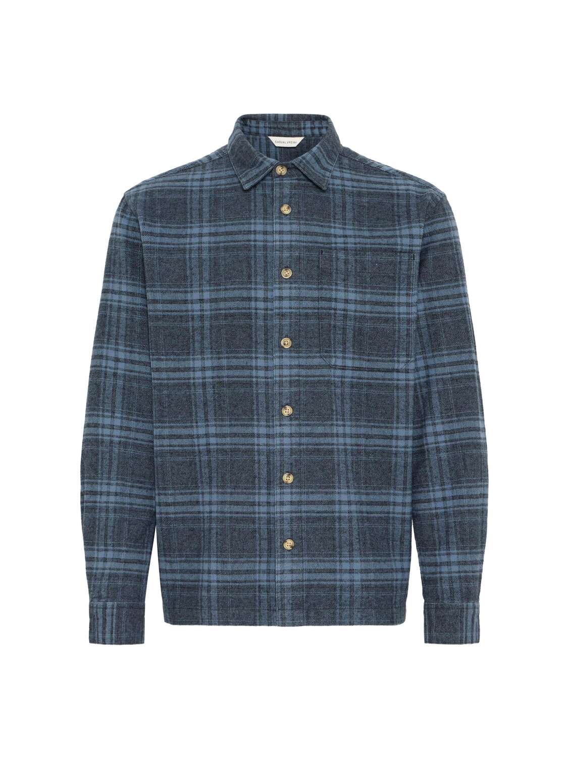 

Casual Friday Рубашка на пуговицах 'CFLotus' в темно-синем цвете Regular fit