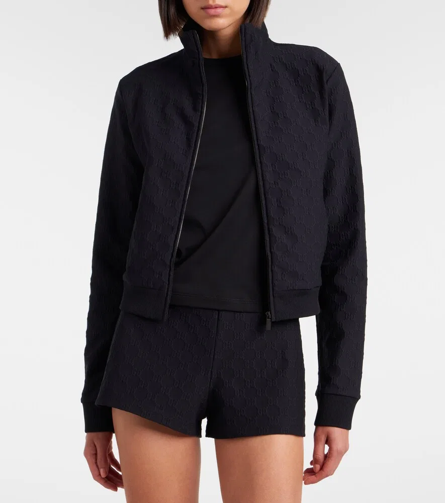 Спортивная куртка Gucci GG Gucci, жаккардовая ткань, черный — фото 2