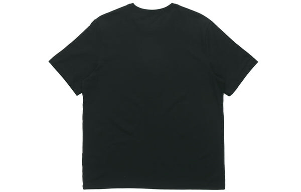Футболка sportswear chest large printing short sleeve black yellow blackyellow Nike, желтый — фото 2