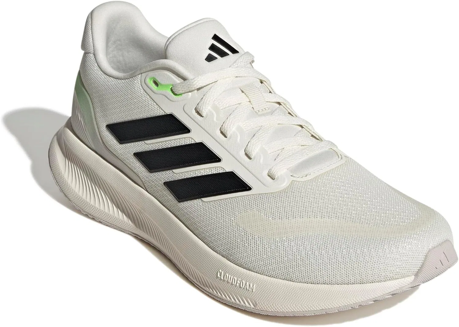 Мужские беговые кроссовки Adidas Runfalcon 5, Off White Core Black Lime Burst — фото 3