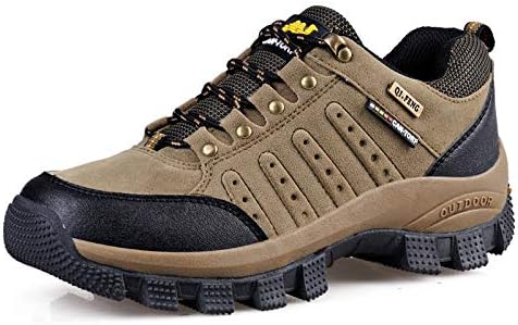 

Ботинки для пеших прогулок hongrenamz, шнуровка, для мужчин и женщин, водонепроницаемые, с противоскользящей подошвой, для спорта на открытом воздухе, горного треккинга, кемпинга, езды на велосипеде, прогулок и путешествий, хаки