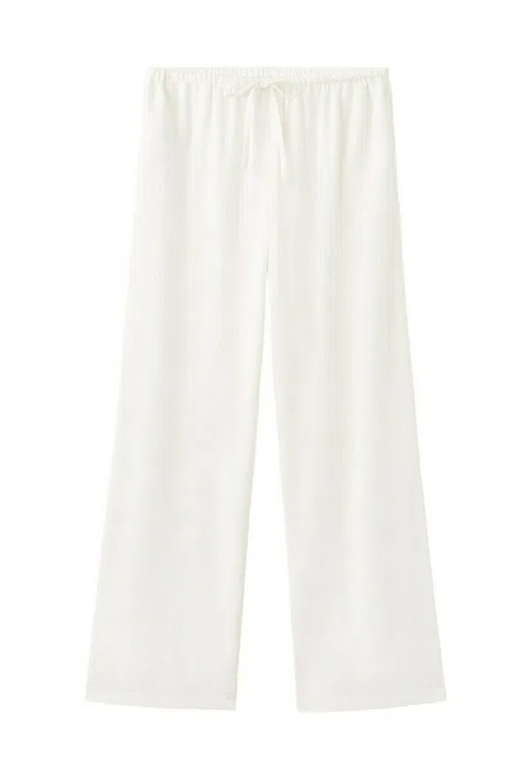 Подростковые брюки кремового цвета Mango Kids, Off-White — фото 4