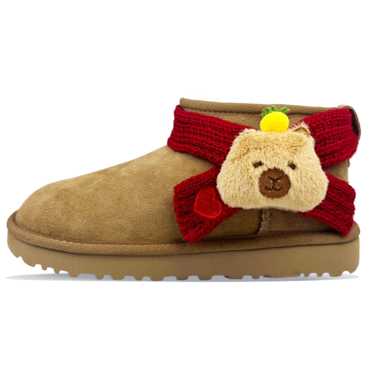 Ботинки Ugg Women's Classic Ultra Mini, каштановый/Капибара с лимоном
