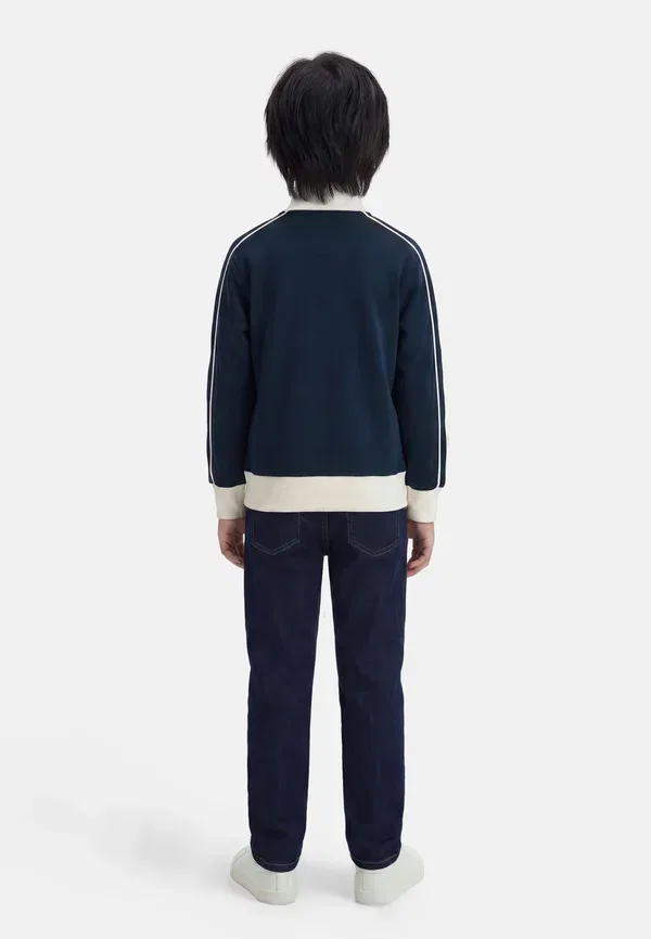 Толстовка с молнией Jorniagara typo track high zip up sweatshirt Jack & Jones Junior, небесно-голубой — фото 2