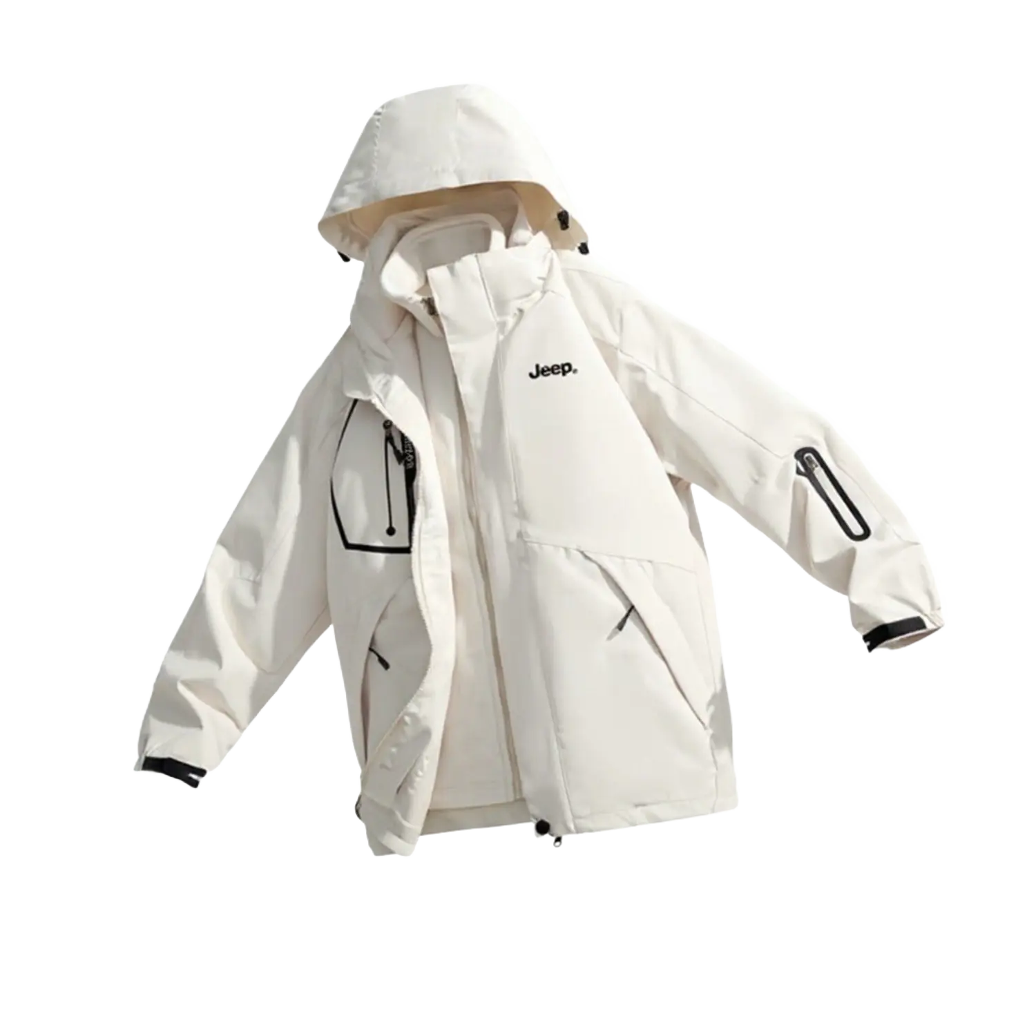 

Jeep Куртка для осени и зимы унисекс, Ivory White