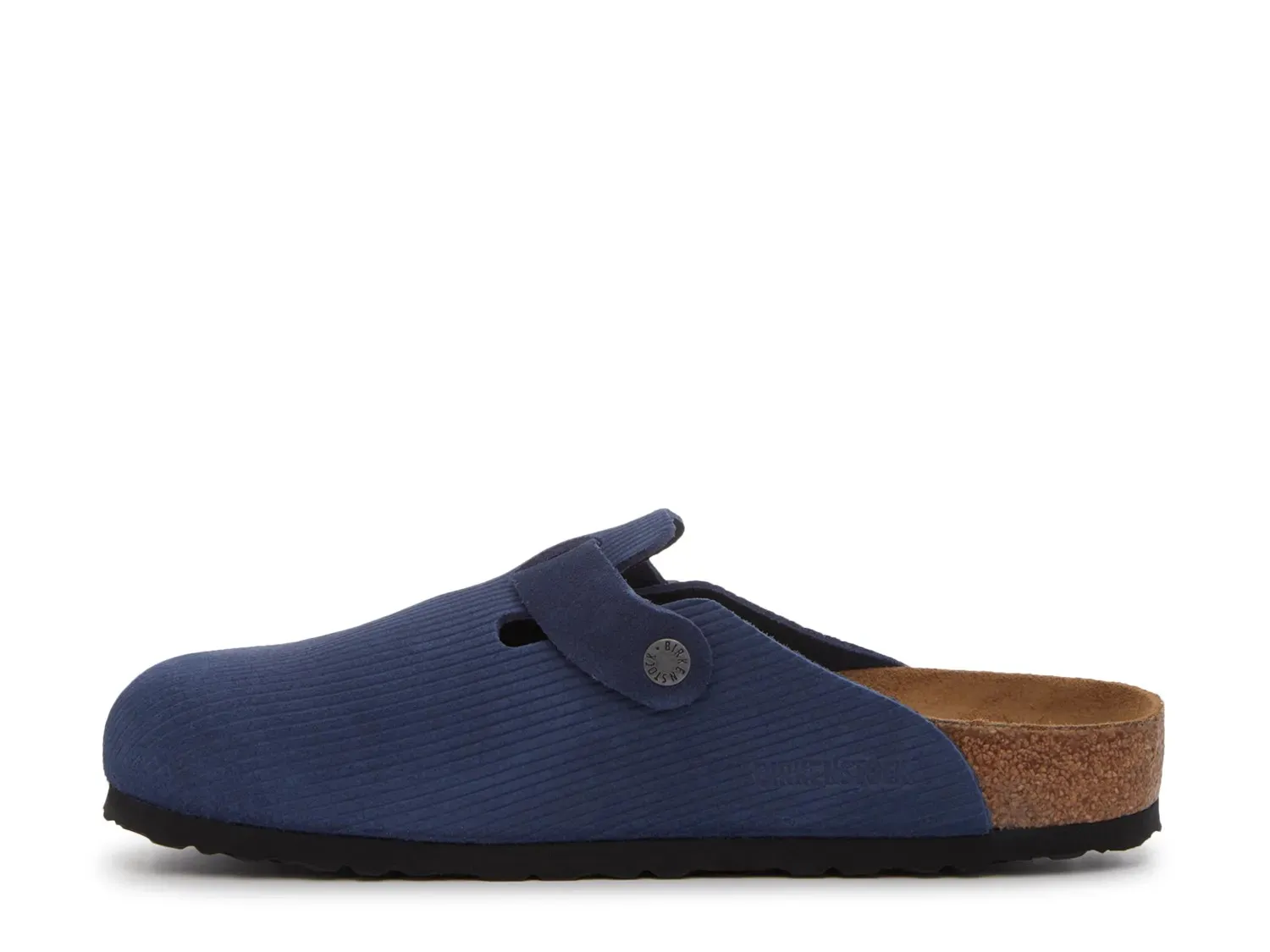Birkenstock Boston Corduroy Clog — мужские, замша цвета индиго — фото 3