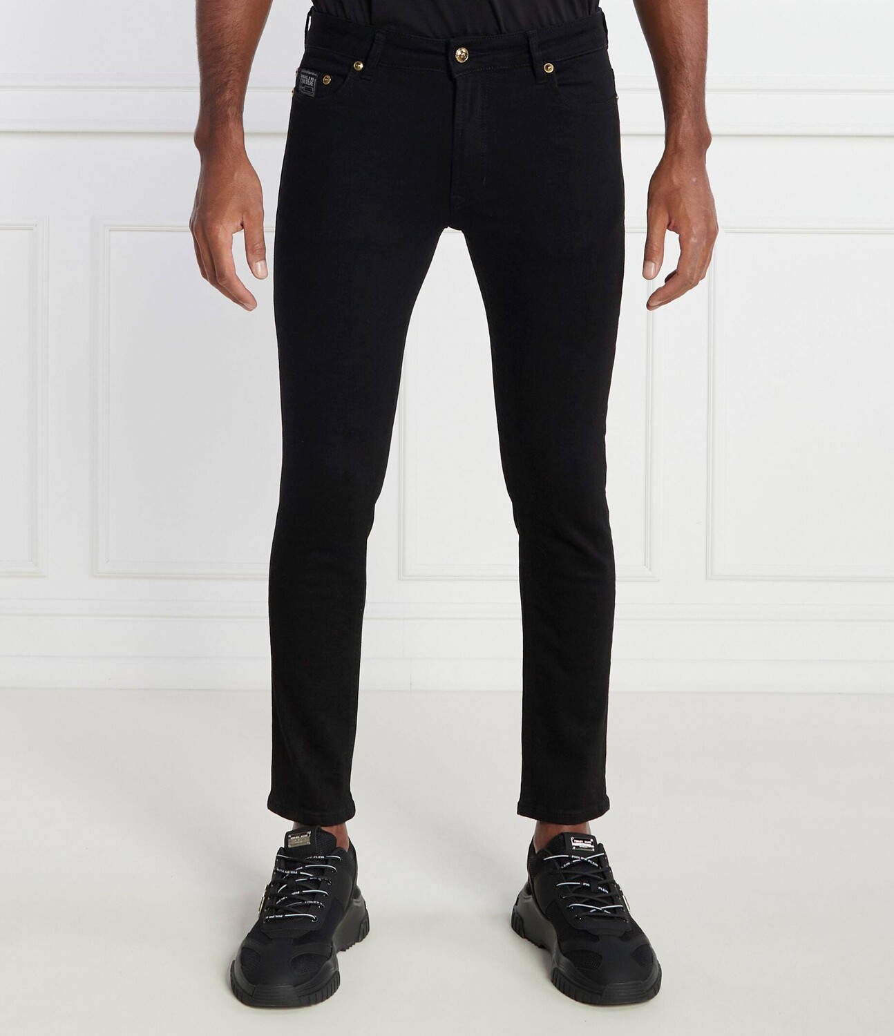 

Джинсы Versace Jeans Couture Skinny fit low rise, черный