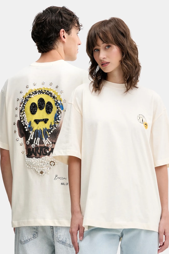 

Хлопковая футболка Barrow, бежевый