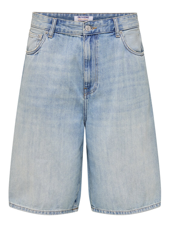 

Джинсовые шорты Balloon fit Carl 22032958 Only & Sons, синий
