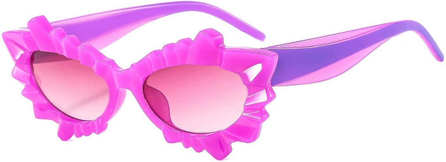 

Уникальные солнцезащитные очки COTIA в форме «кошачьего глаза» необычной формы, разноцветные, модные женские, с защитой от УФ-излучения UV400, трендовые мужские солнцезащитные очки с градиентным покрытием, Purple