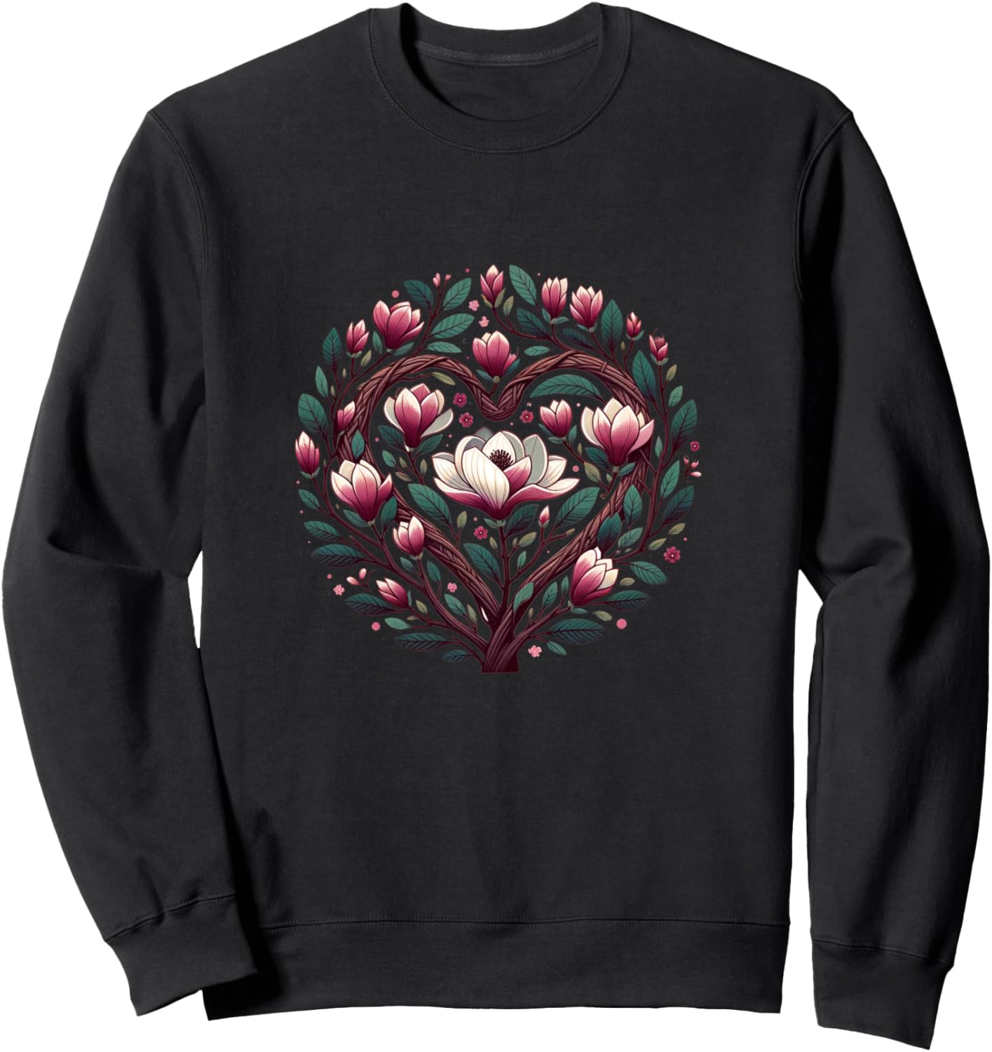 

Футболка с изображением весеннего цветения магнолии Magnolia Tree Blossom Bubb, черный