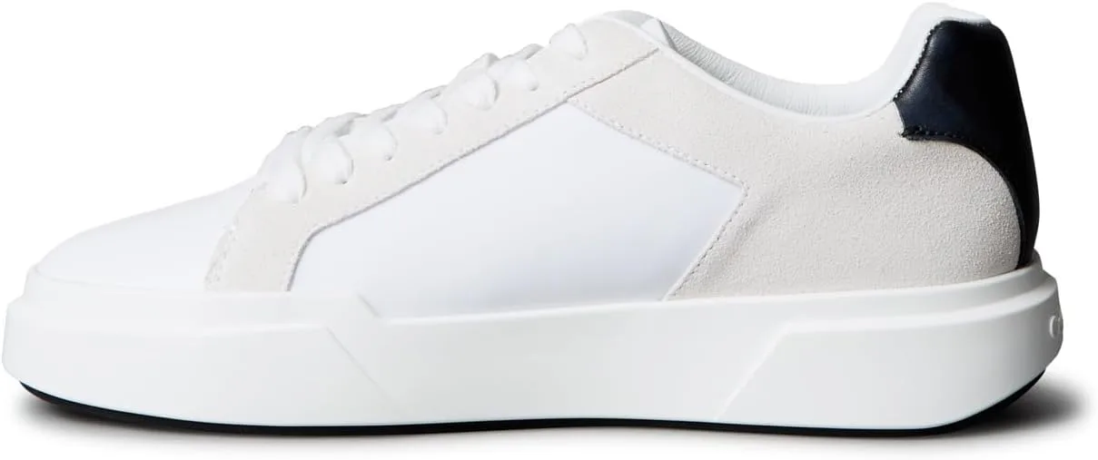 Мужские низкие кеды Calvin Klein Chunky Cupsole Laceup LTH Mix Ym0ym01348, белый/черный — фото 3