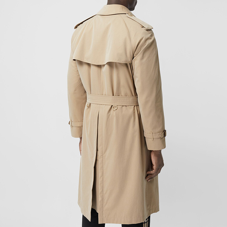 Пальто мужское Burberry медовое Honey — фото 4