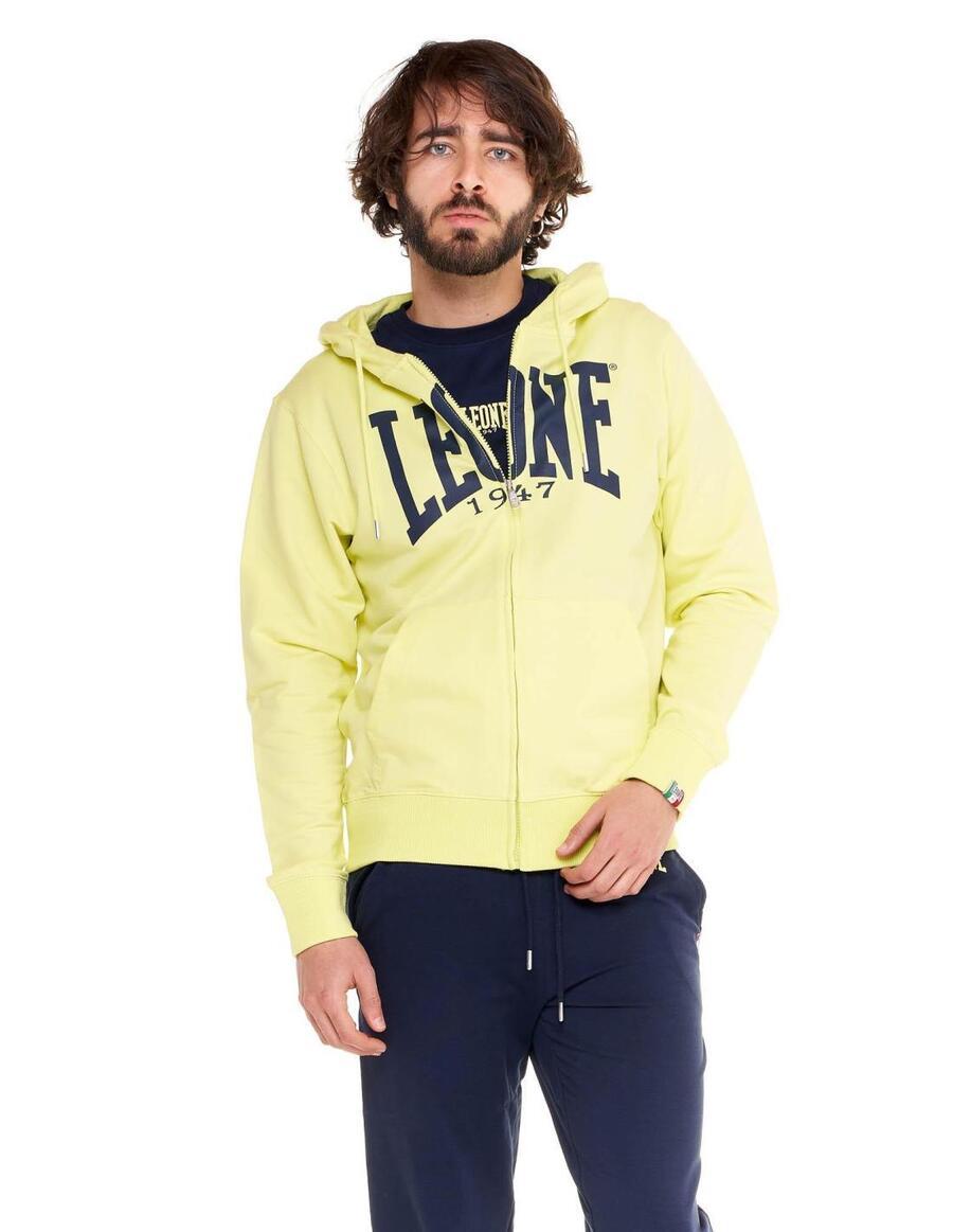 

Мужская толстовка с капюшоном на молнии Leone 1947 Apparel