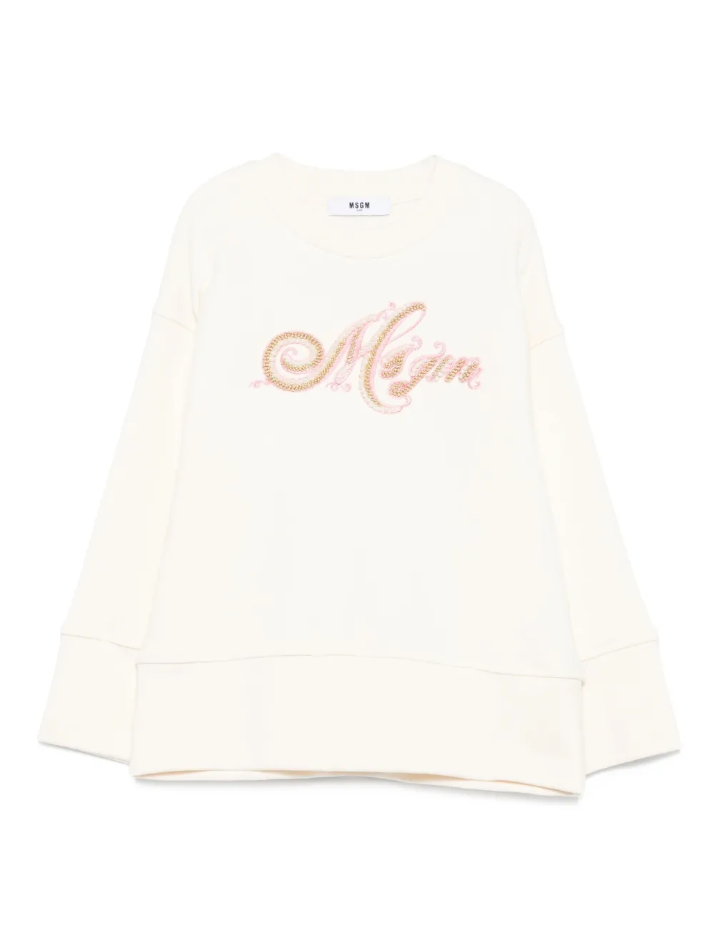 

Декорированная толстовка MSGM Kids, нейтральный
