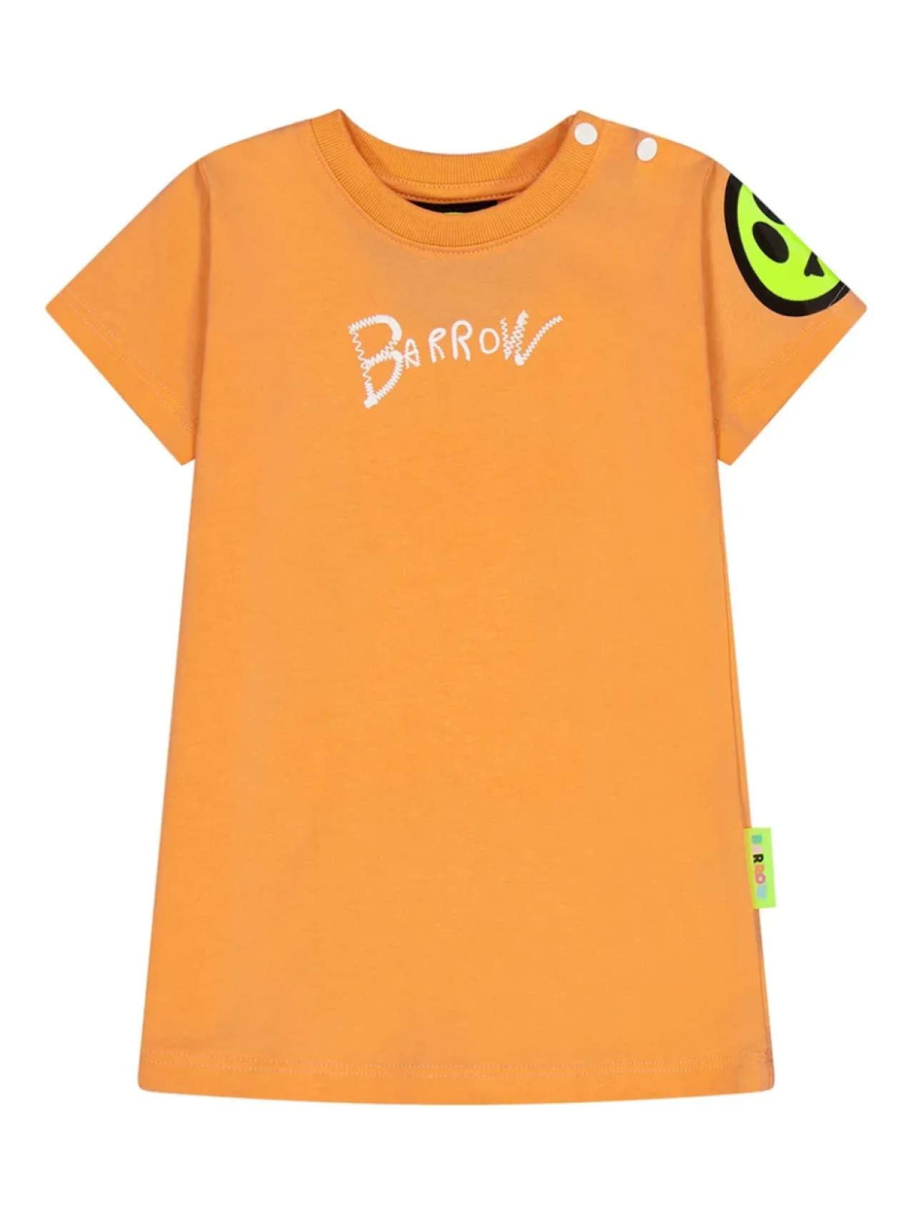 

Платье с логотипом Barrow kids, оранжевый