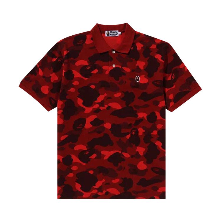 

Поло BAPE Color Camo Ape Head One Point Polo, Red