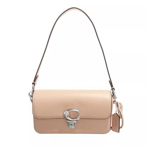 

Сумка glovetanned leather studio baguette bag Coach, бежевый