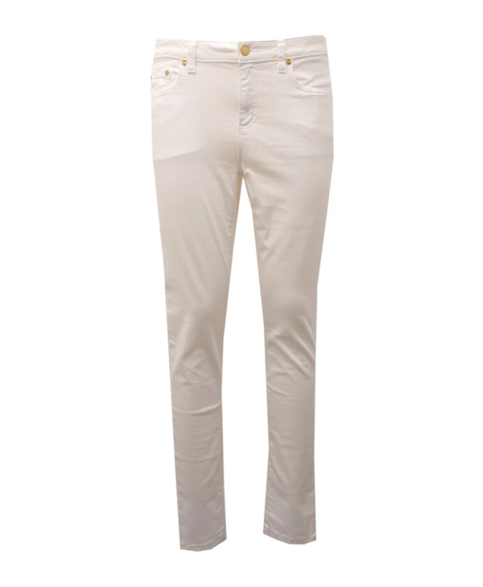 

Бежевые хлопковые брюки для женщин Michael Kors, белый