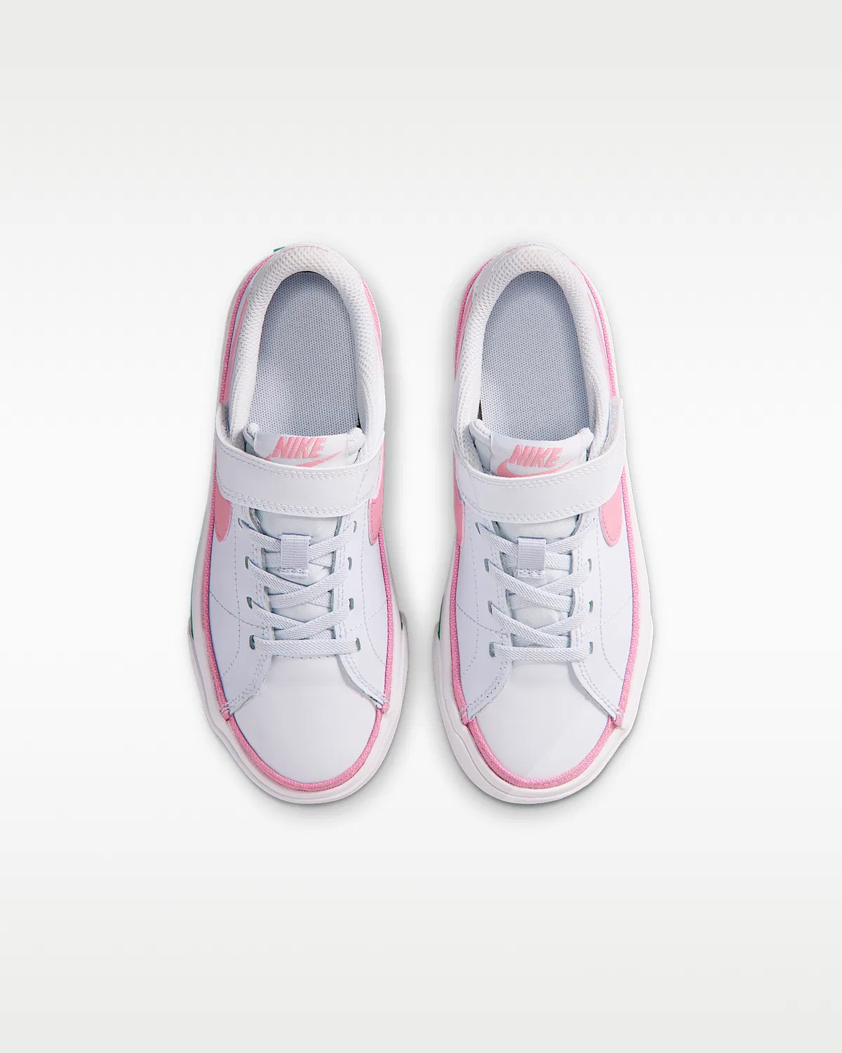 Детские кроссовки Nike Court Legacy, Football Grey/White/Malachite/Peony — фото 4