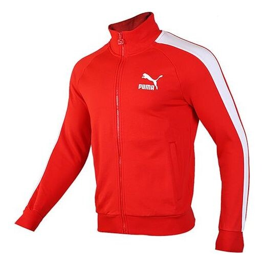 

Куртка iconic minimalistic casual stand collar jacket red Puma, красный
