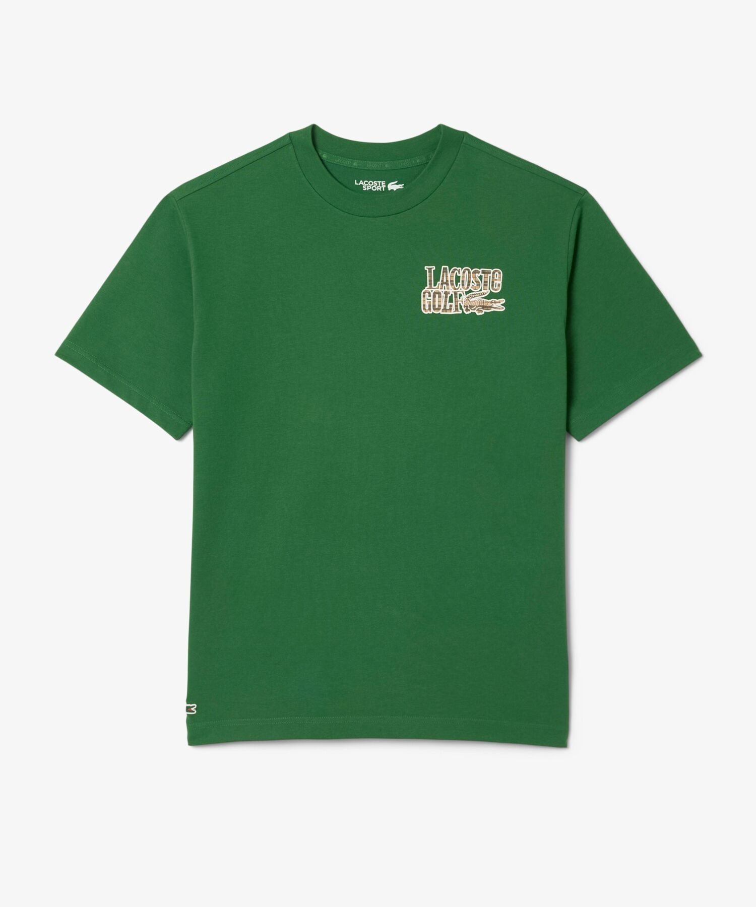 Футболка Ultra Dry LACOSTE Golf с графическим принтом на спине, Green — фото 2