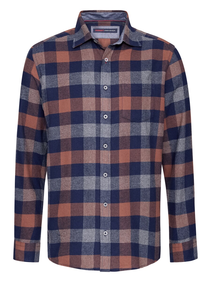 

Рубашка на пуговицах классического кроя PADDOCKS, Brown