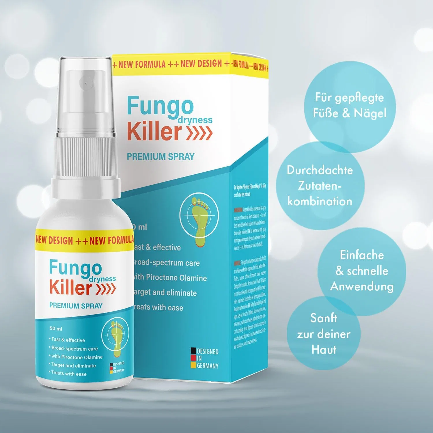 Спрей Fungo Dryness Killer для ежедневного ухода за стопами и ногтями (50 мл) Mayproducts, 1 — фото 2