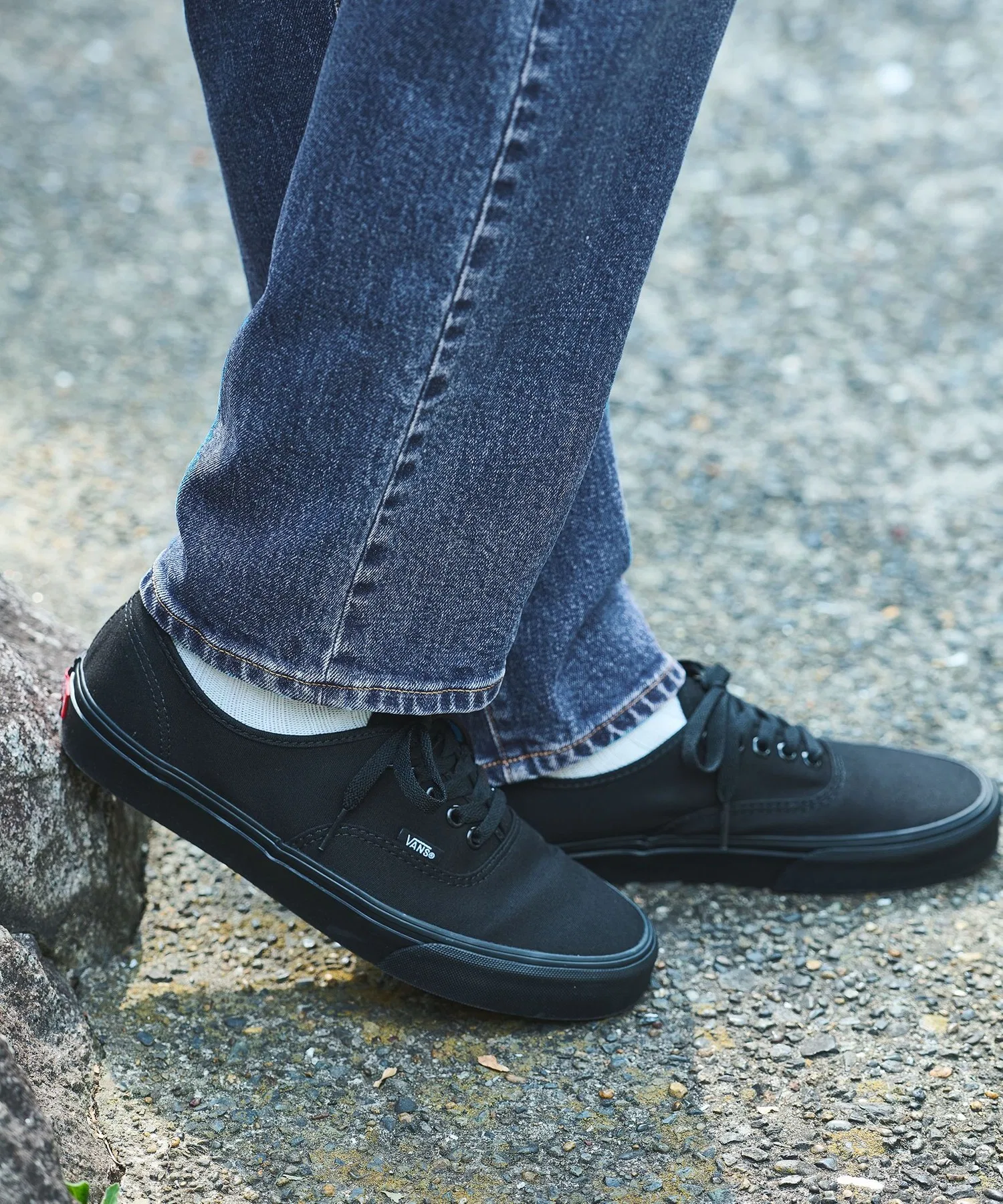 Мужские кеды VANS Authentic чёрные — фото 2