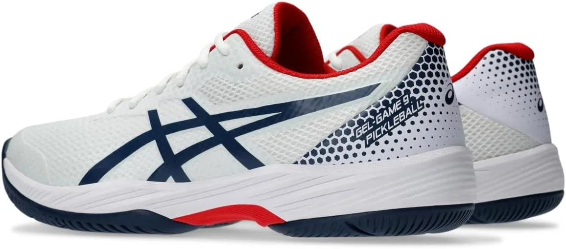 Кроссовки для тенниса и пиклбола ASICS Gel-Game 9, White/Night Sky — фото 4