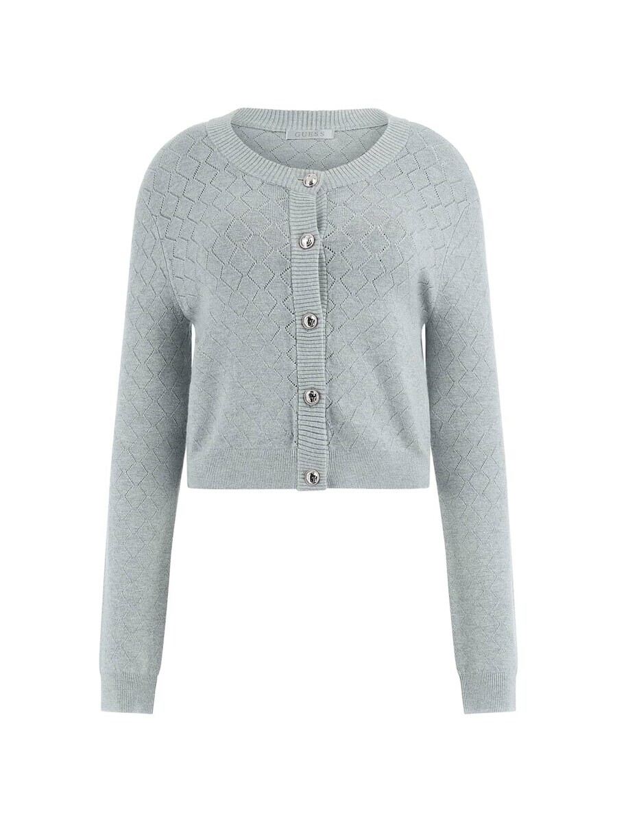

Вязаный кардиган GUESS Knit Cardigan, серый