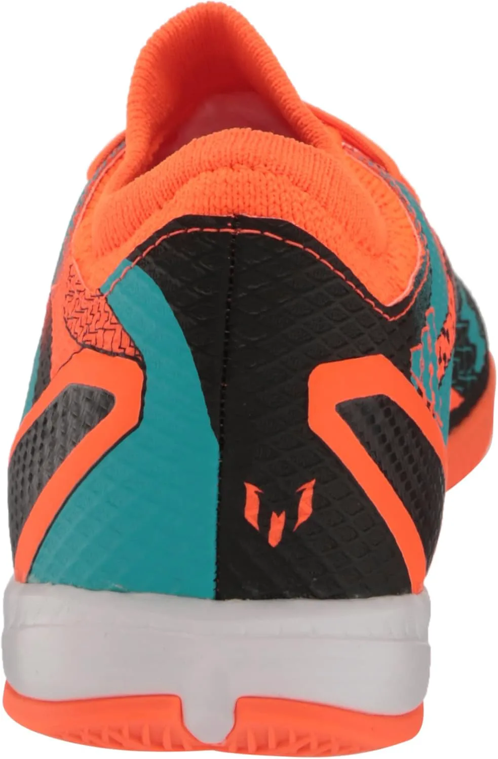 Футбольные бутсы Adidas Unisex-Adult Speedportal Messi.3 для игры в зале, оранжевый/мятный/черный — фото 4