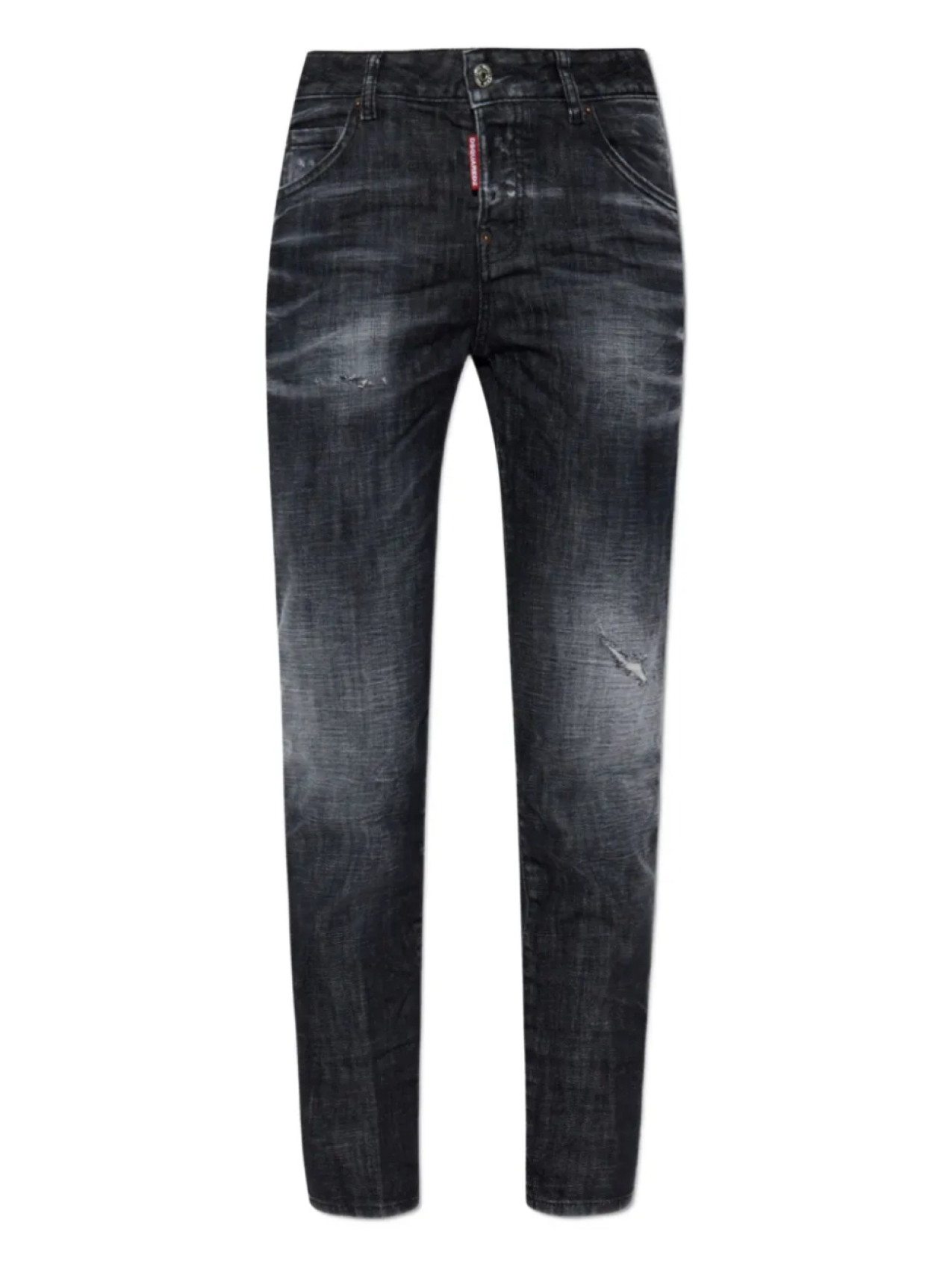 

Джинсы DSQUARED2 с рваными деталями, черный