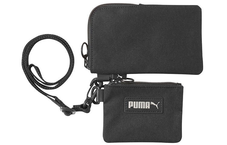 

Синтетическая кожаная сумка через плечо унисекс черная PUMA