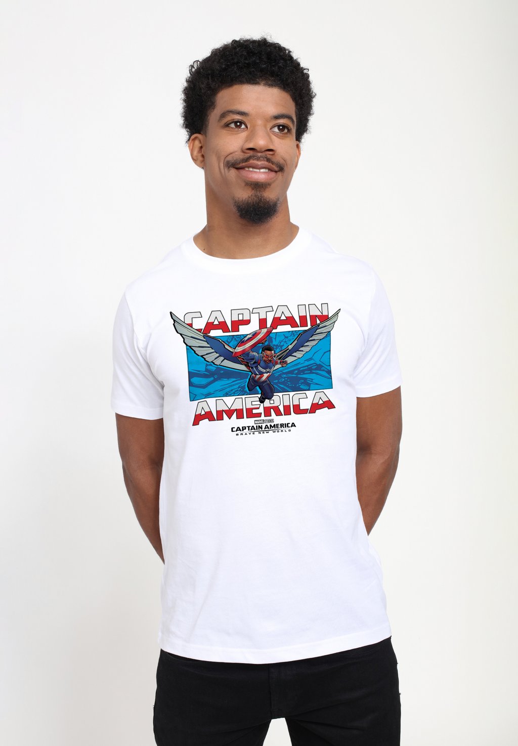 

Футболка с принтом CAPTAIN AMERICA BRAVE NEW WORLD Henry Tiger, белый