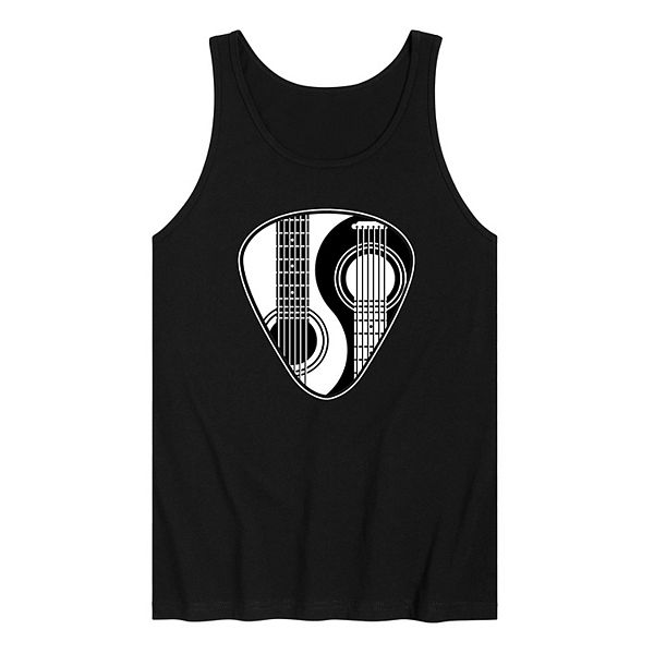 

Мужская майка с принтом инь-ян и гитарным медиатором Licensed Character