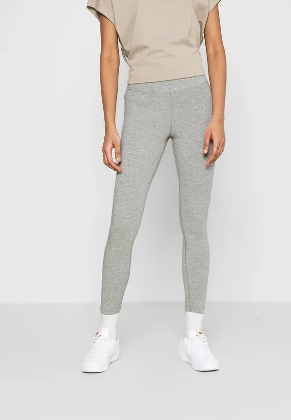 Штаны Nike Sportswear W nsw essntl lggng 7/8 lbr mr leggings trousers, серый меланж/белый