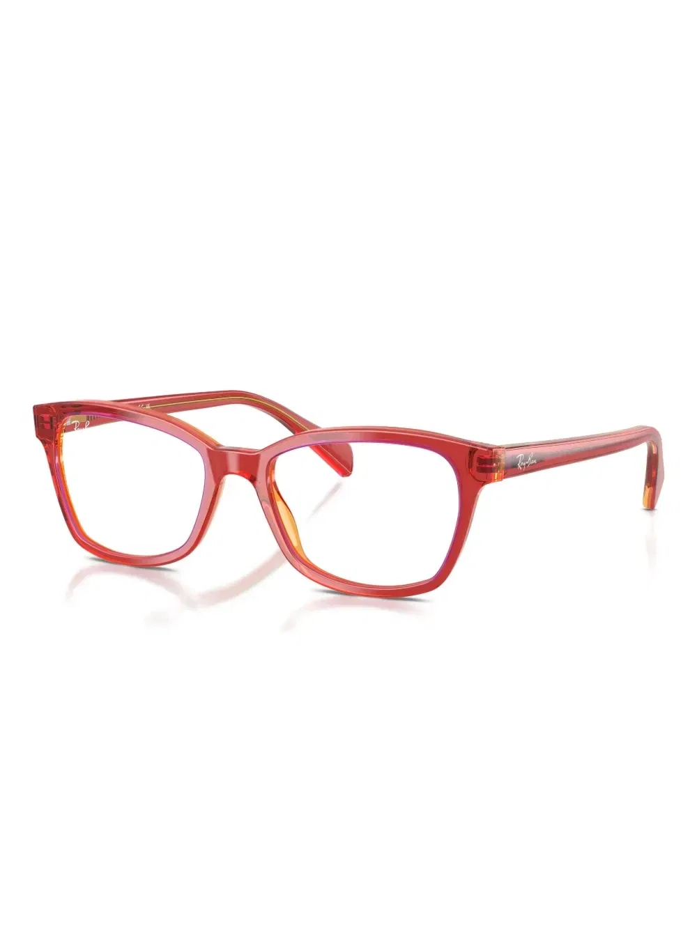 Очки в квадратной оправе Ray-Ban Junior, бордовый — фото 2