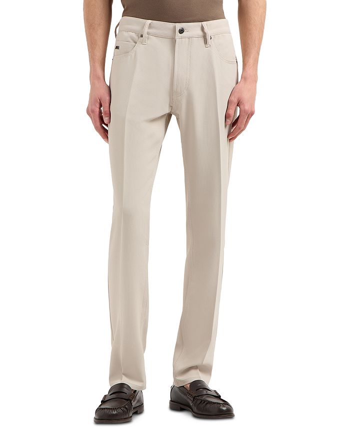

Брюки Regular Fit Stretch Cannette Emporio Armani, коричневый/бежевый
