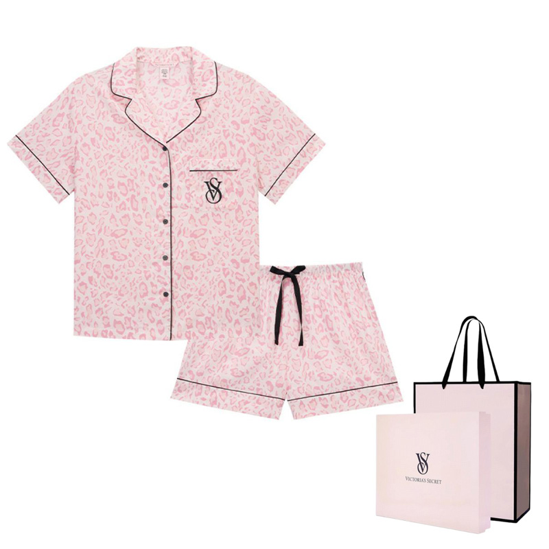 

Victoria's Secret Пижамный комплект Women's Pink Leopard Print