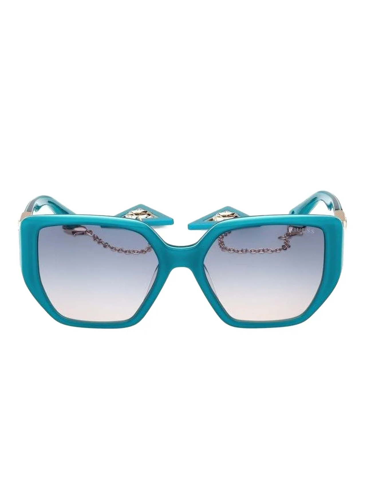 

Солнцезащитные очки GUESS EYEWEAR в геометрической оправе, синий