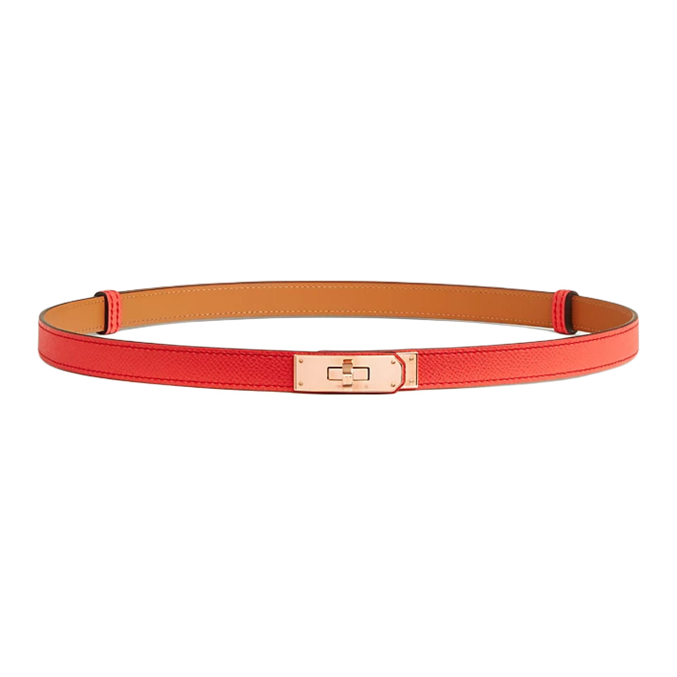 

HERMES Женский ремни из телячьей кожи оранжевый шириной 1,8 см, Orange