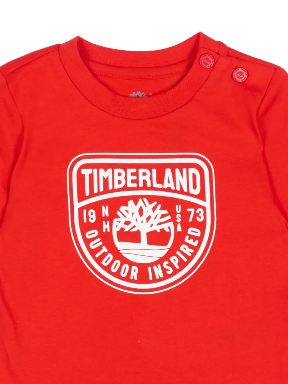 Футболка с коротким рукавом и графическим принтом Timberland Kids, красный — фото 3