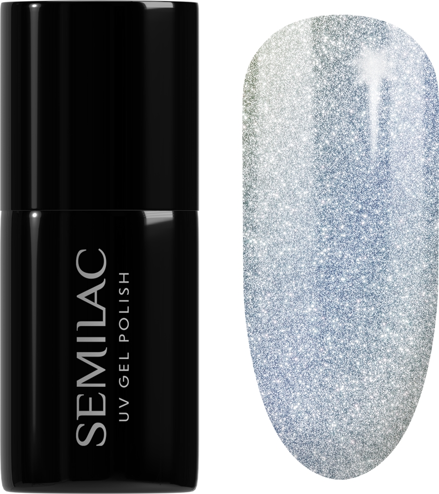 

Уф-Гибридный гель-лак для ногтей "Brides Babes", полимеризуется под УФ/LED-лампой Semilac, atspalvis 486 the brave one 7 мл