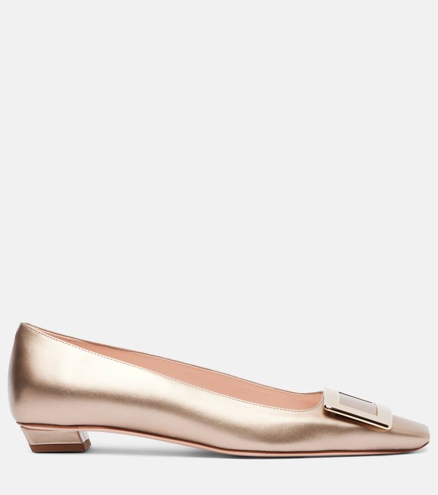 Балетки Belle Vivier 25 из кожи Roger Vivier, Oro Chiaro — фото 4