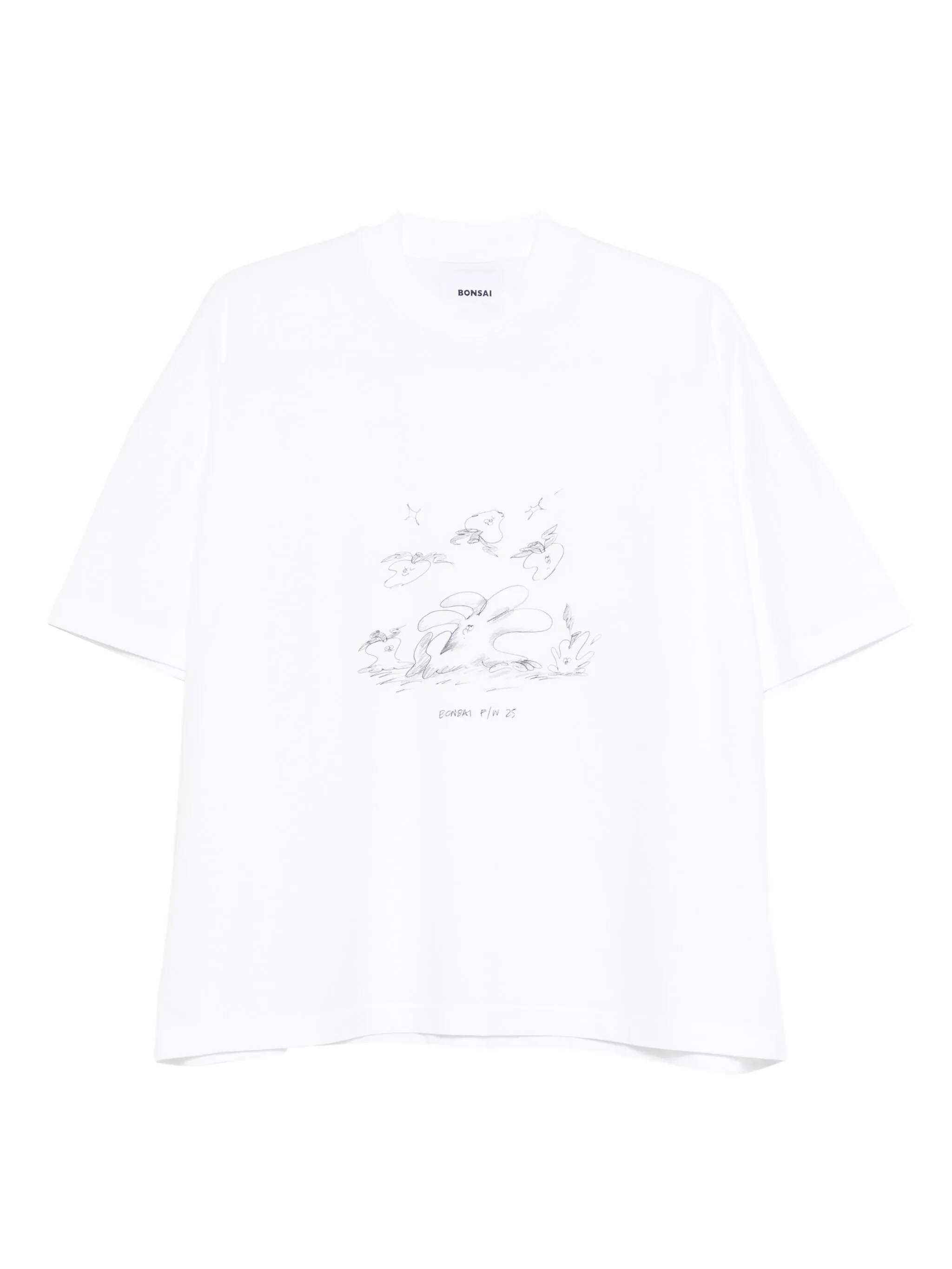 

Футболка с графичным принтом Bonsai, белый